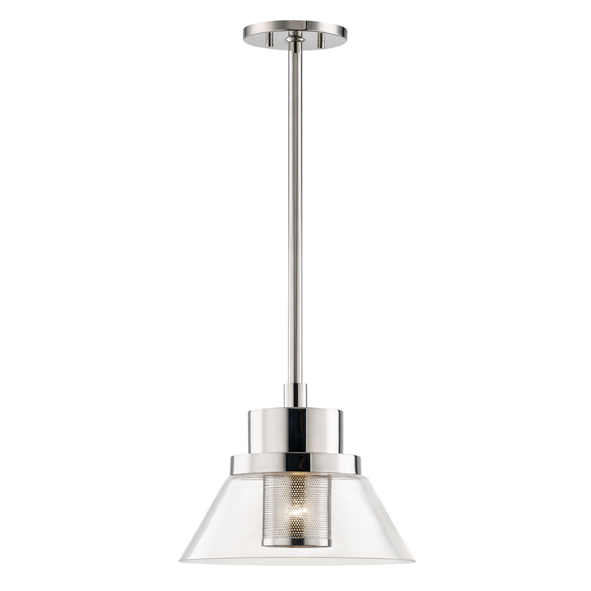 Paoli Pendant 12" in aged brass — a Hudson Valley pendant for kitchens, entries, and dining rooms at Laurie Yapp Home.