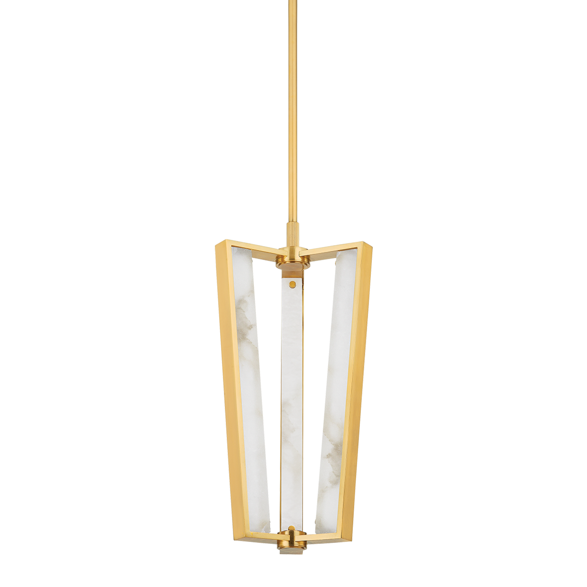 Edgemere Pendant 11" in aged brass — a Hudson Valley pendant for kitchens, entries, and dining rooms at Laurie Yapp Home.
