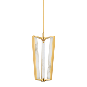 Edgemere Pendant 11" in aged brass — a Hudson Valley pendant for kitchens, entries, and dining rooms at Laurie Yapp Home.