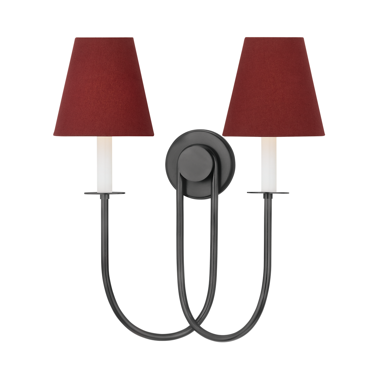 Midtown Wall Sconce in bronze shown from a second angle to highlight the arm curve and shade silhouette.