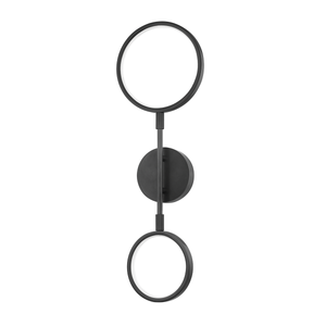 Saturn Wall Sconce in bronze shown from a second angle to highlight the arm curve and shade silhouette.