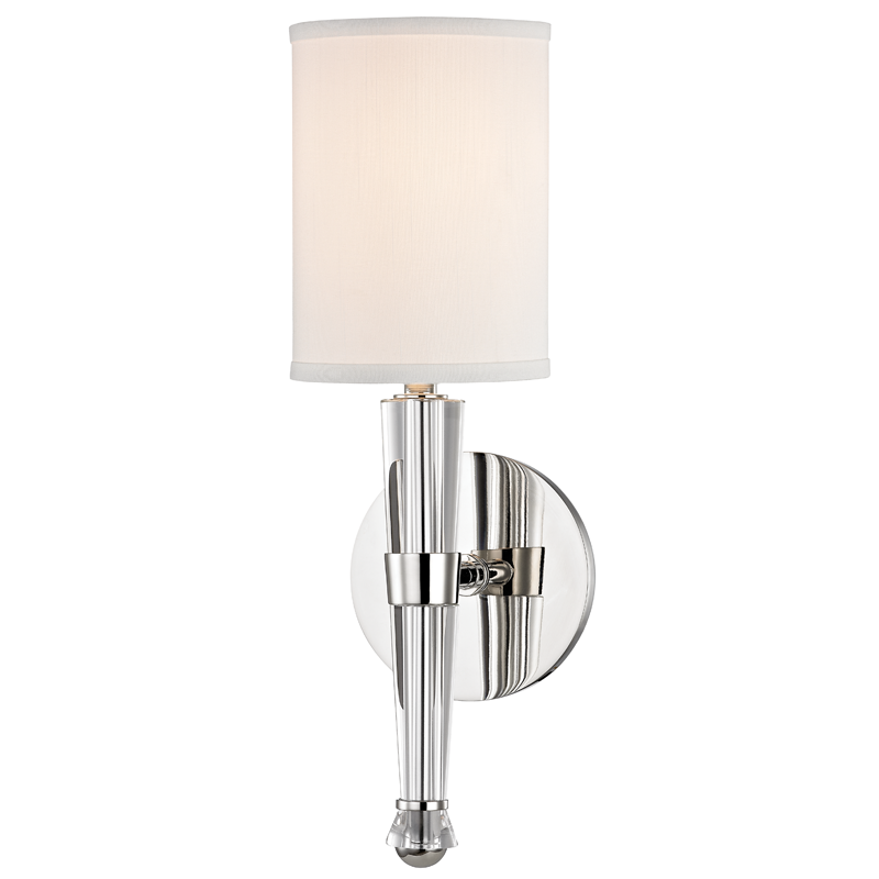 Volta Wall Sconce 4.75" in aged brass — a Hudson Valley wall sconce for bathrooms, hallways, and living rooms at Laurie Yapp Home.