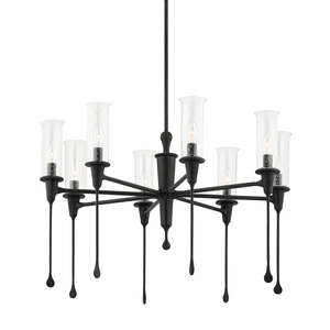Chisel Chandelier 31.75" — a Hudson Valley chandelier for dining rooms, entries, and living rooms at Laurie Yapp Home.