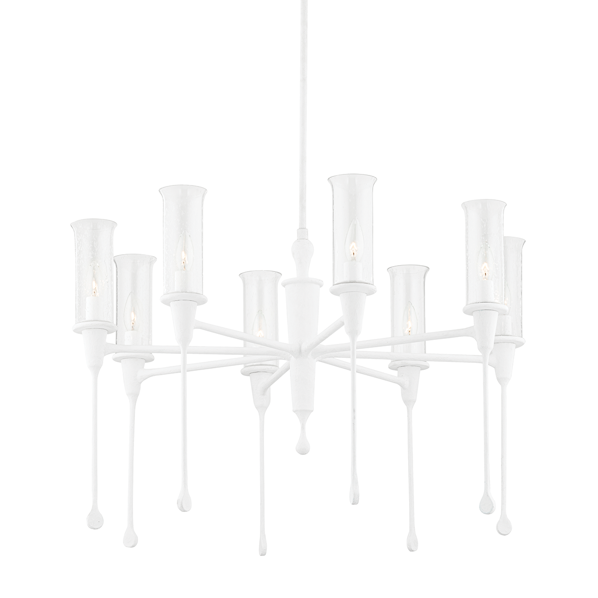 Chisel Chandelier 31.75" shown from a second angle to highlight the frame, arms, and shade detail.