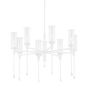 Chisel Chandelier 31.75" shown from a second angle to highlight the frame, arms, and shade detail.