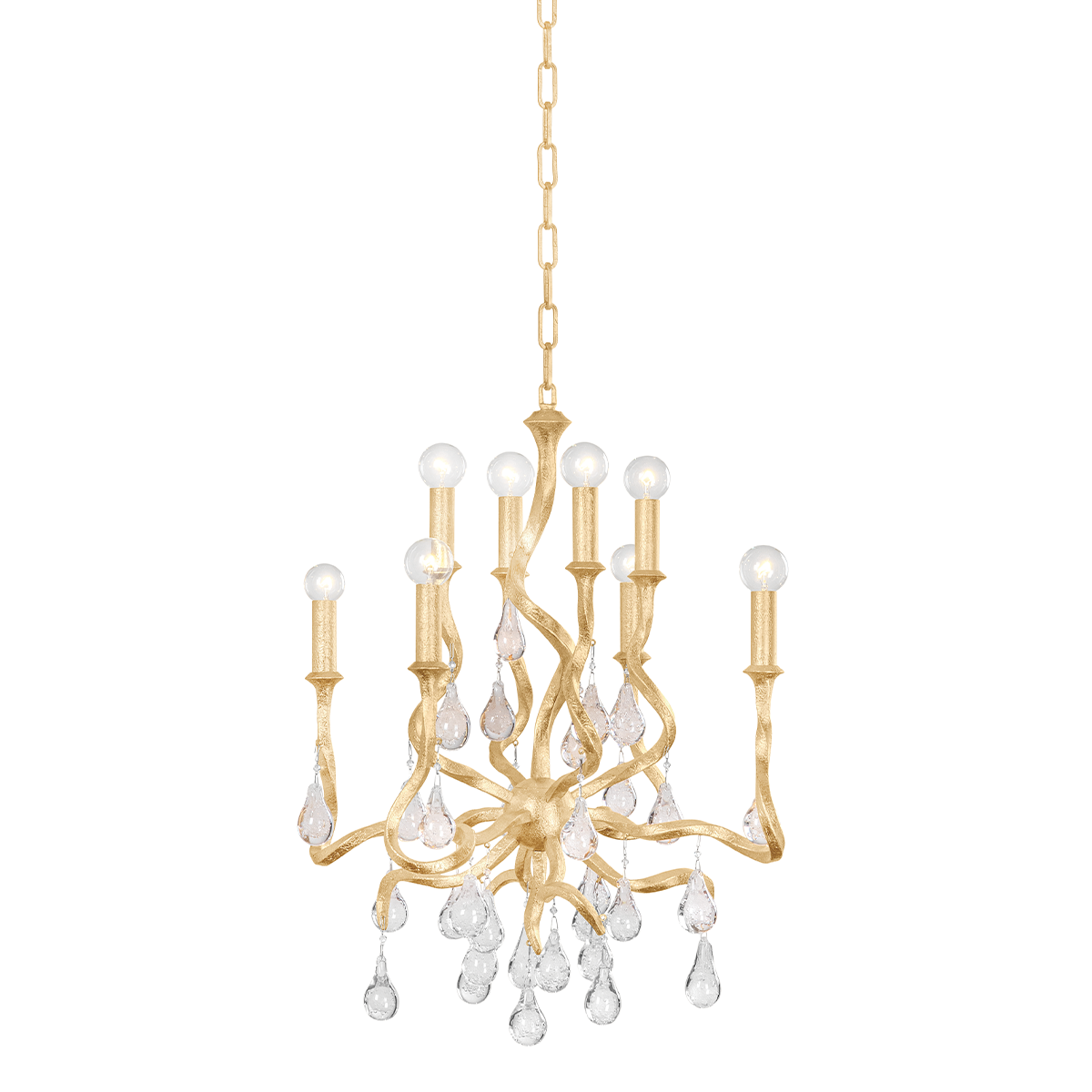 Aveline Chandelier 22" shown from a second angle to highlight the frame, arms, and shade detail.
