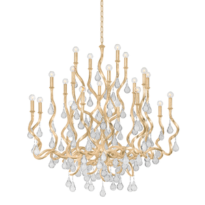 Aveline Chandelier 48" shown from a second angle to highlight the frame, arms, and shade detail.