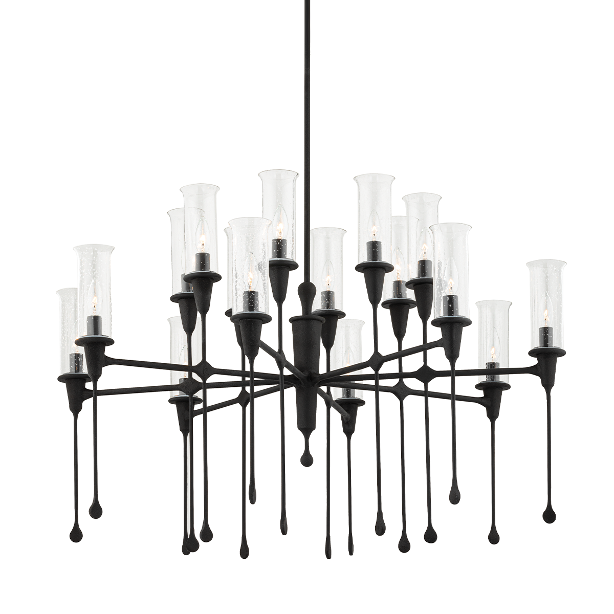 Chisel Chandelier 41.25" — a Hudson Valley chandelier for dining rooms, entries, and living rooms at Laurie Yapp Home.