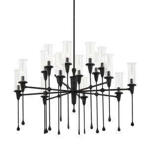 Chisel Chandelier 41.25" — a Hudson Valley chandelier for dining rooms, entries, and living rooms at Laurie Yapp Home.