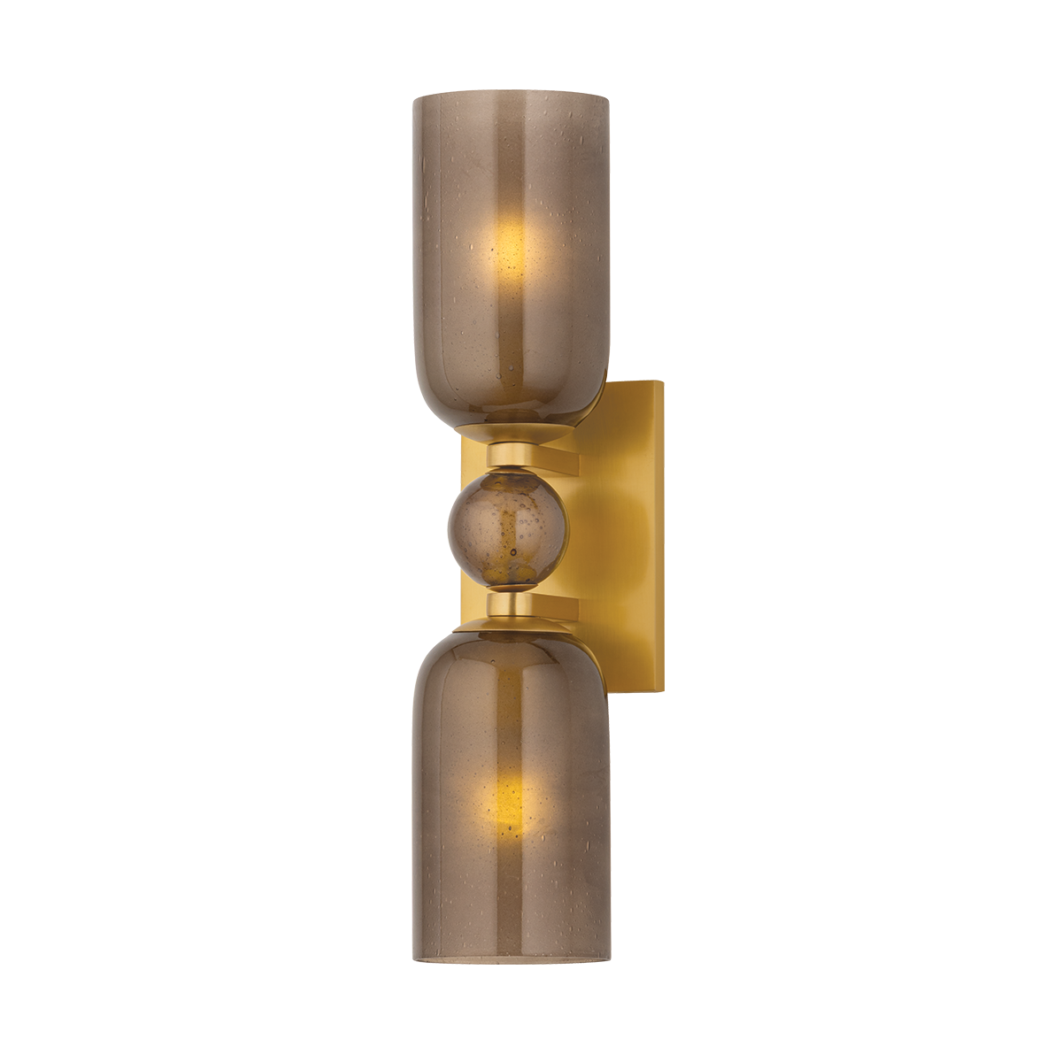 Hurleyville Wall Sconce in aged brass — a Hudson Valley wall sconce for bathrooms, hallways, and living rooms at Laurie Yapp Home.