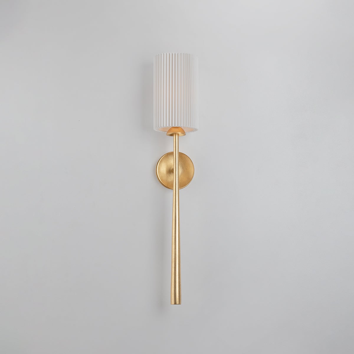 Close-up of the Sterling Wall Sconce showing the arm curve and shade silhouette.