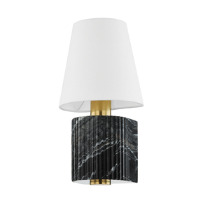 Aden Wall Sconce — a Corbett wall sconce for bathrooms, hallways, and living rooms at Laurie Yapp Home.