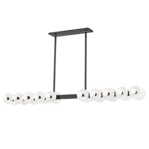 Austen Linear shown from a second angle to highlight the extended frame and shade array.