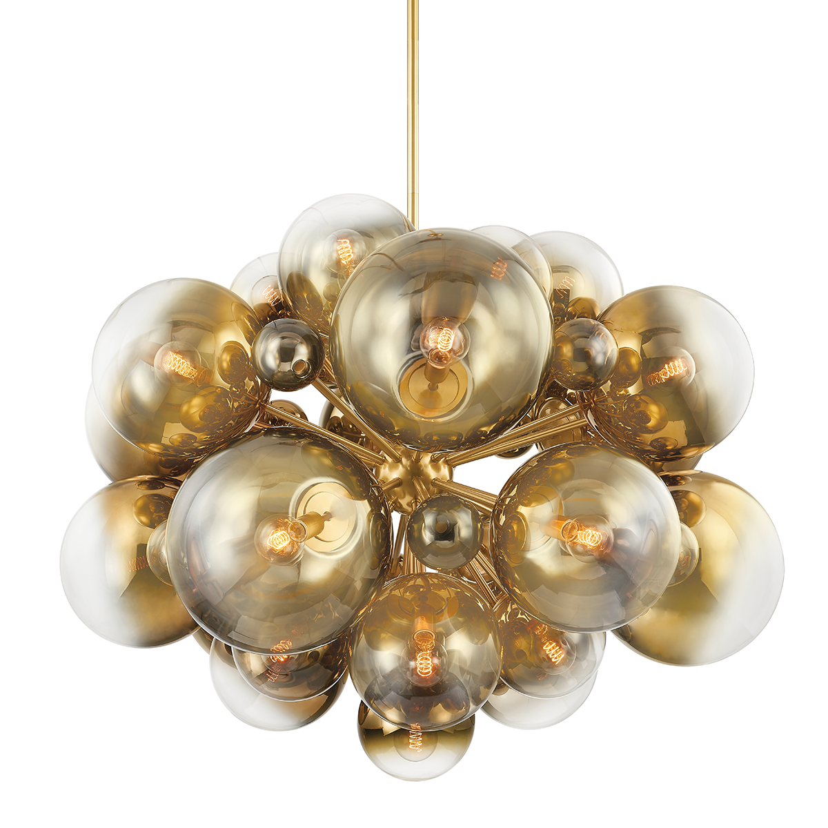 Kyoto Chandelier 53.5" — a Corbett chandelier for dining rooms, entries, and living rooms at Laurie Yapp Home.