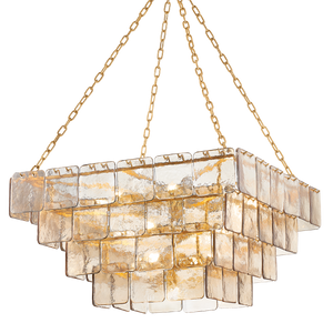 Regal Chandelier 36" — a Corbett chandelier for dining rooms, entries, and living rooms at Laurie Yapp Home.