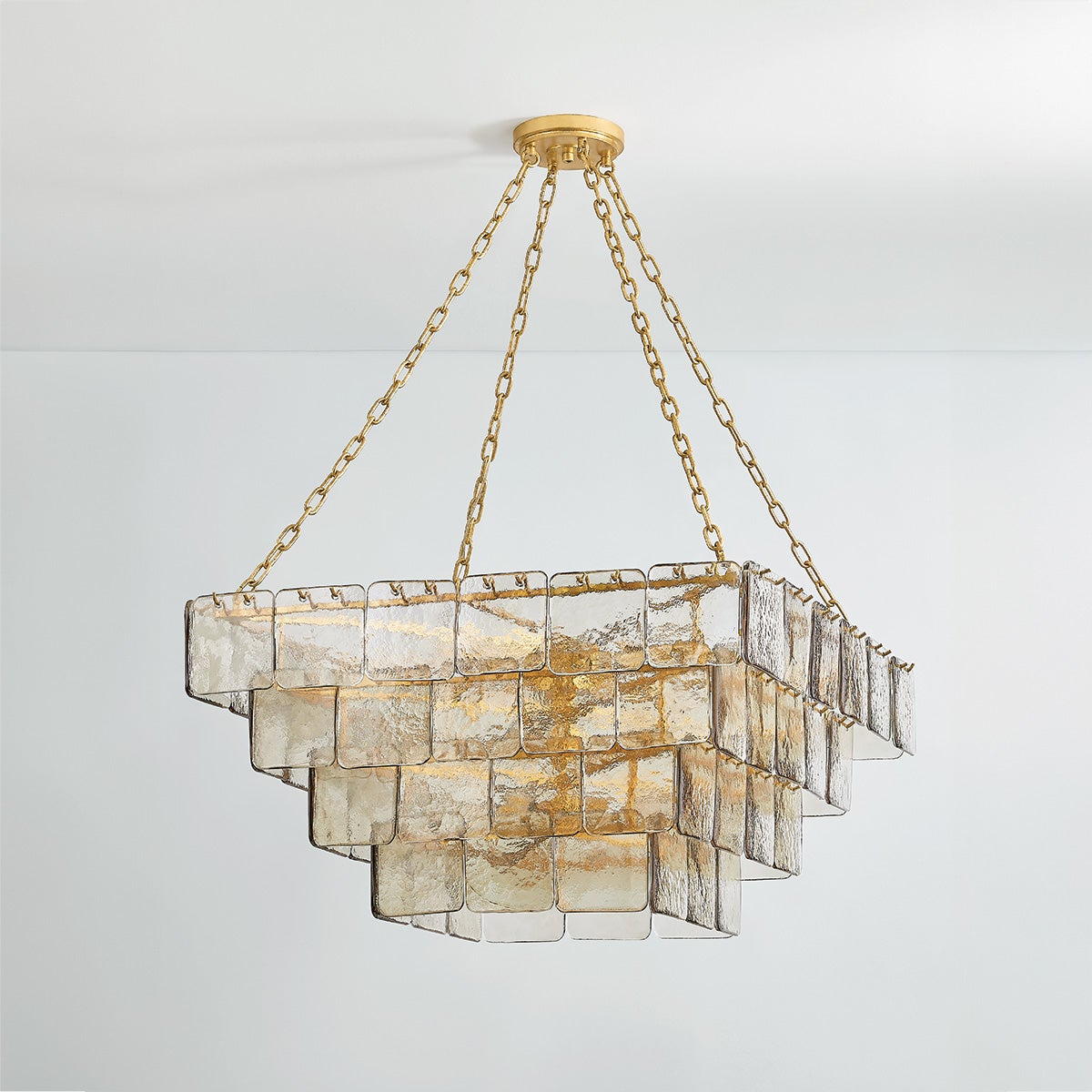 Regal Chandelier 36" — a Corbett chandelier for dining rooms, entries, and living rooms at Laurie Yapp Home.