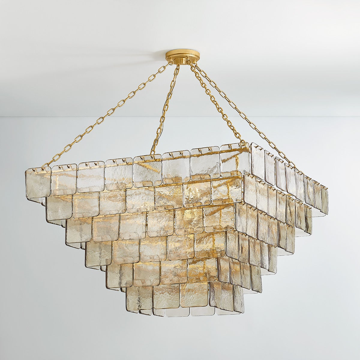 Regal Chandelier 47.75" shown from a second angle to highlight the frame, arms, and shade detail.