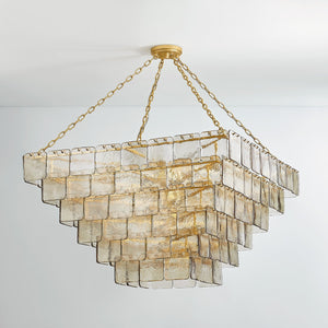 Regal Chandelier 47.75" shown from a second angle to highlight the frame, arms, and shade detail.