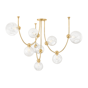 Astraia Chandelier — a Corbett chandelier for dining rooms, entries, and living rooms at Laurie Yapp Home.