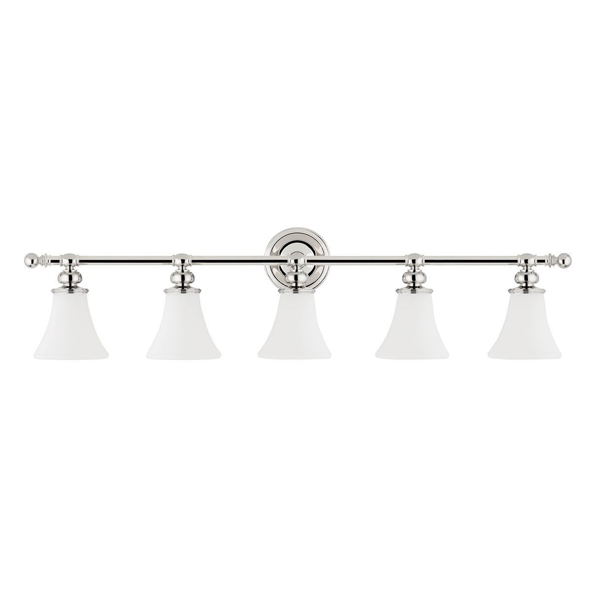 Weston Bath And Vanity 42.75" in polished nickel — a Hudson Valley bath and vanity for bathrooms and powder rooms at Laurie Yapp Home.