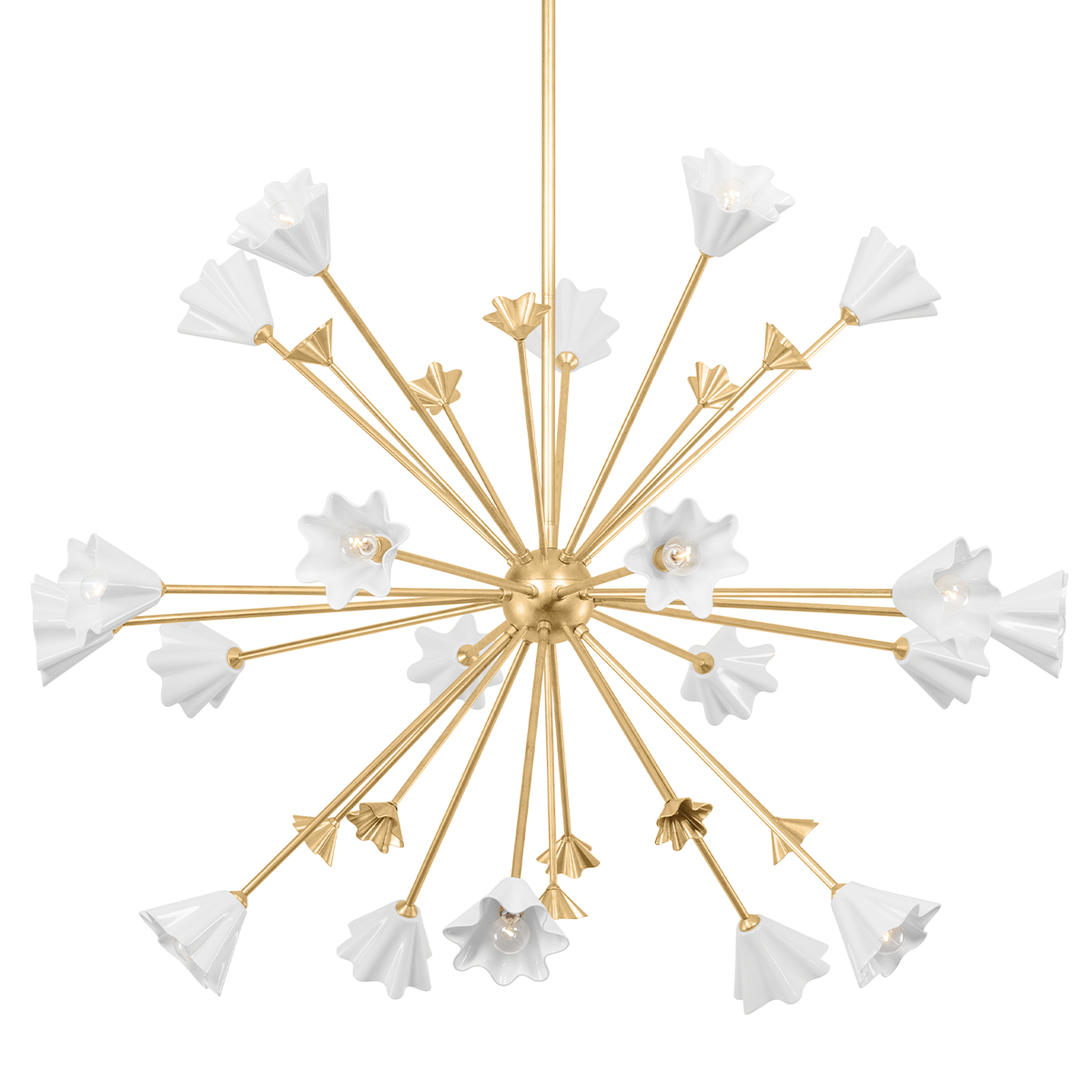 Julieta Chandelier 55.5" — a Corbett chandelier for dining rooms, entries, and living rooms at Laurie Yapp Home.
