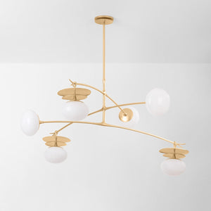 Ceylon Chandelier shown from a second angle to highlight the frame, arms, and shade detail.