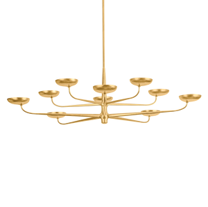Taormina Chandelier 63" — a Hudson Valley chandelier for dining rooms, entries, and living rooms at Laurie Yapp Home.