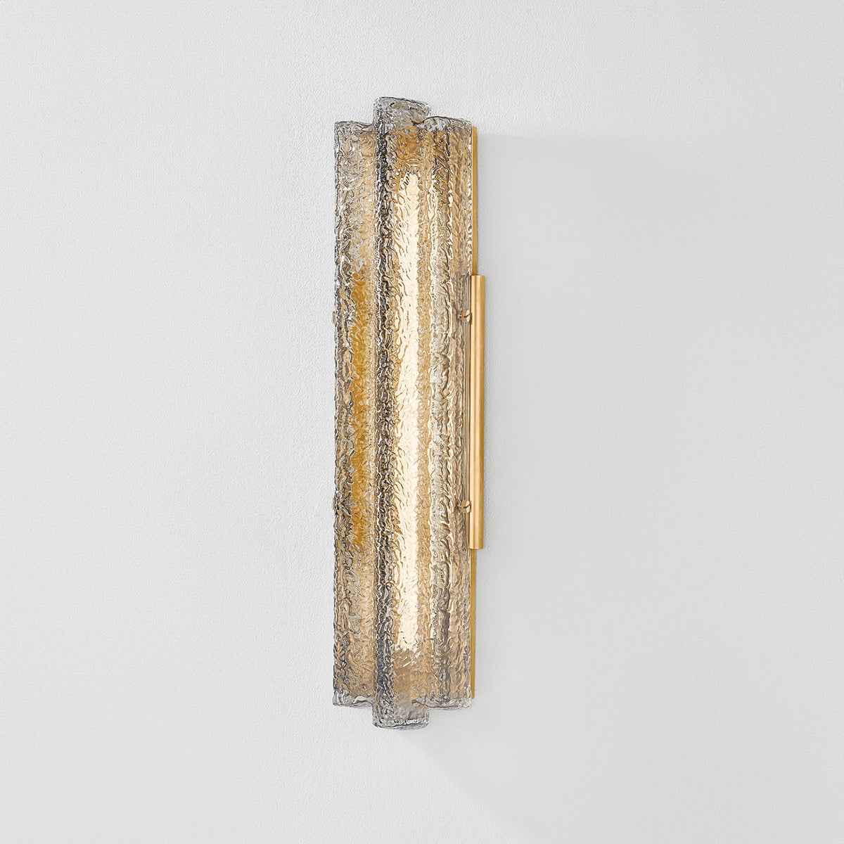 Carnelian Wall Sconce shown from the front to reveal the arm curve and shade silhouette.
