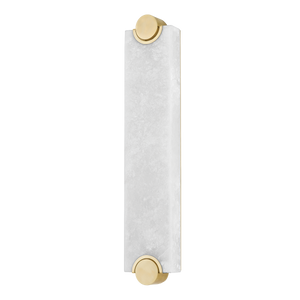 Brant Wall Sconce in aged brass — a Hudson Valley wall sconce for bathrooms, hallways, and living rooms at Laurie Yapp Home.