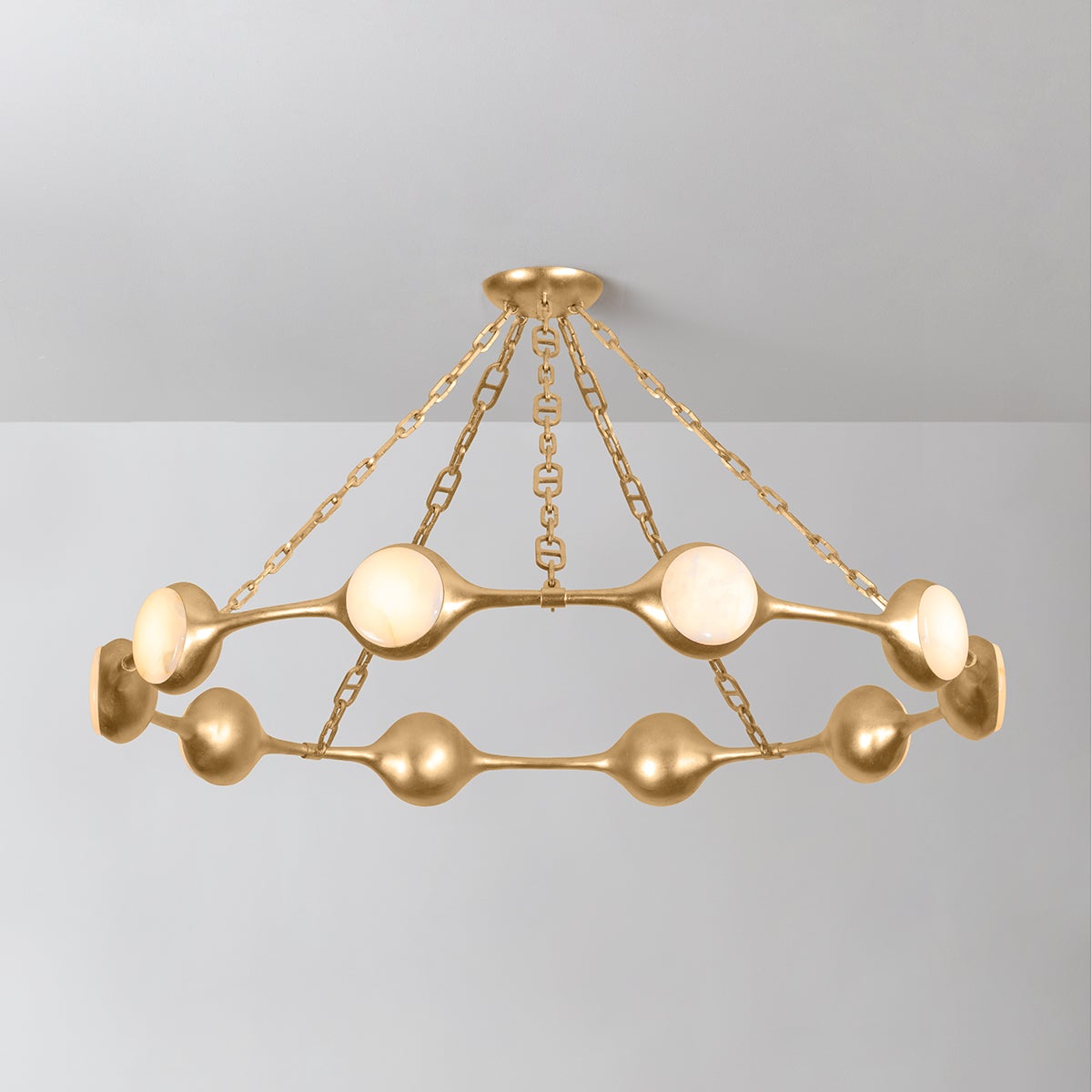 Riviere Chandelier 51.5" — a Corbett chandelier for dining rooms, entries, and living rooms at Laurie Yapp Home.