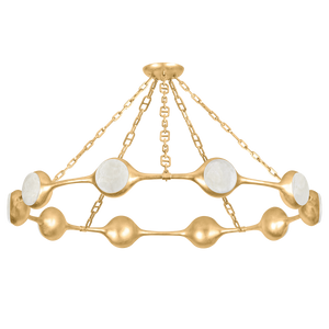 Riviere Chandelier 51.5" — a Corbett chandelier for dining rooms, entries, and living rooms at Laurie Yapp Home.