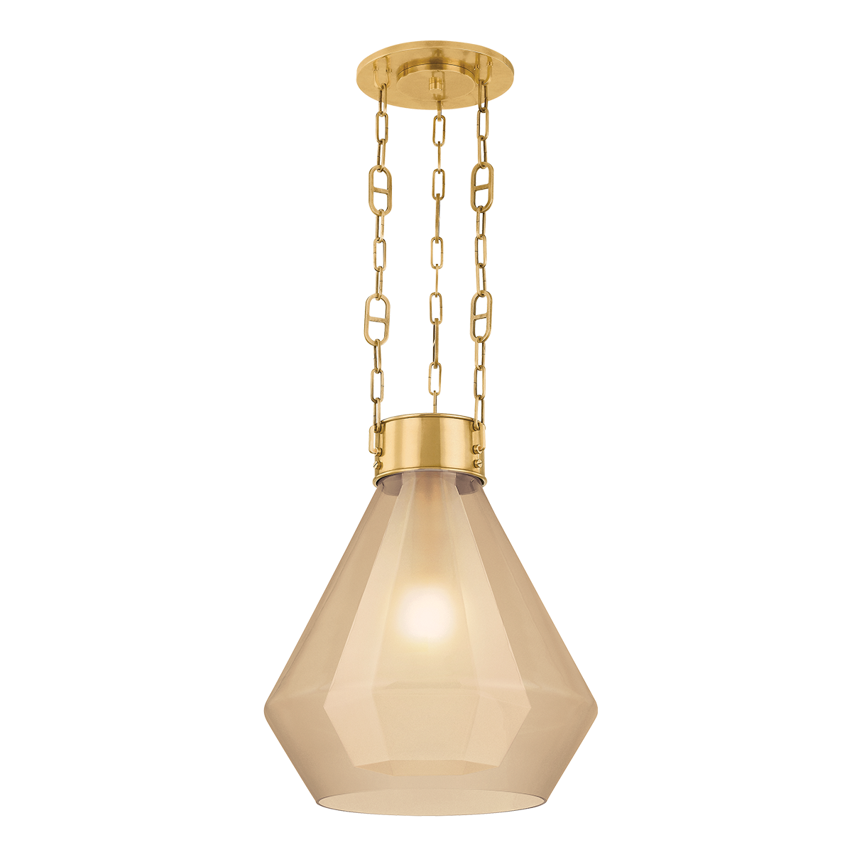 Tragus Pendant 19" — a Corbett pendant for kitchens, entries, and dining rooms at Laurie Yapp Home.