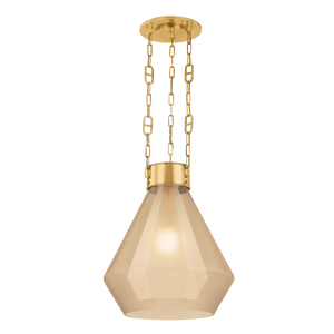 Tragus Pendant 19" — a Corbett pendant for kitchens, entries, and dining rooms at Laurie Yapp Home.