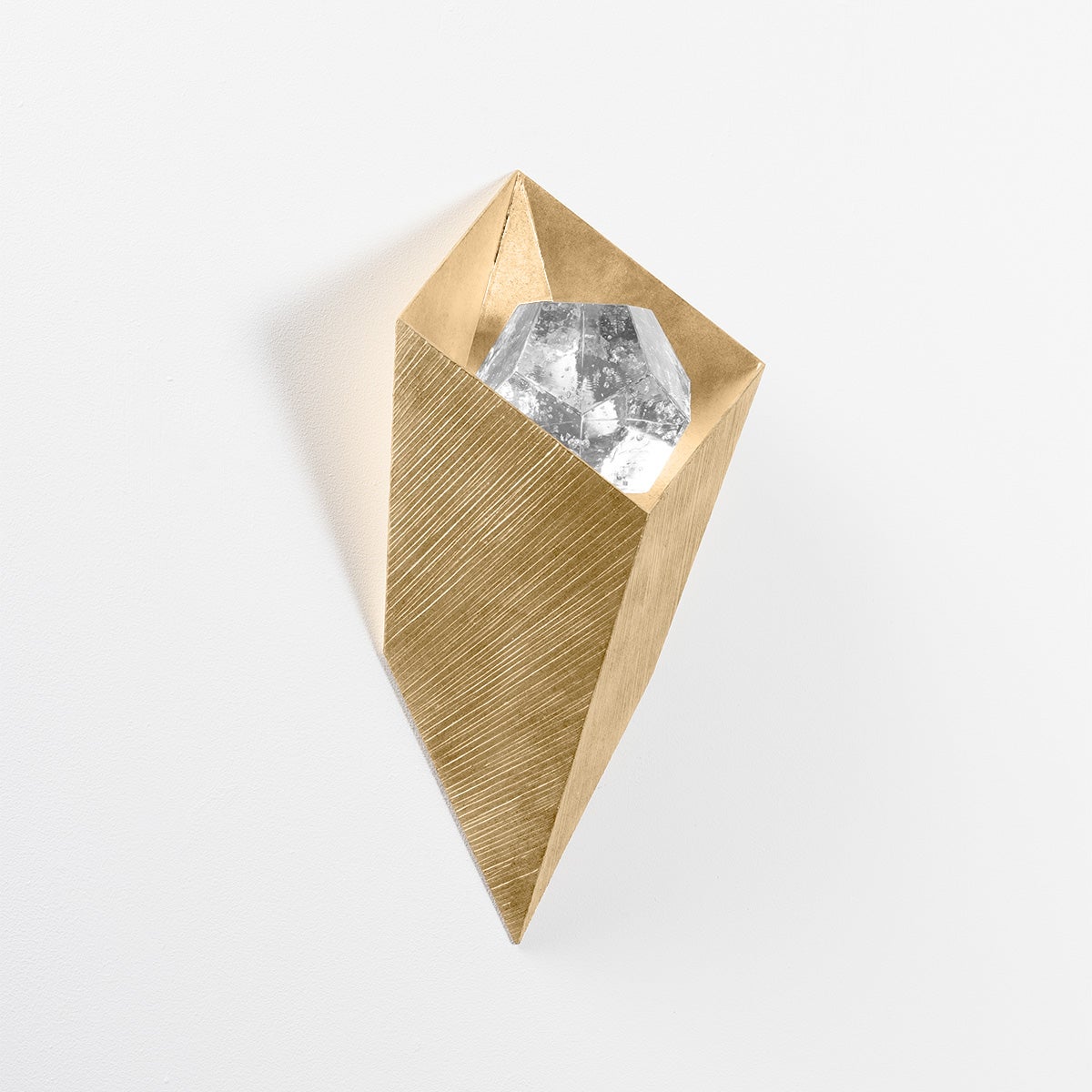 Conch Wall Sconce — a Corbett wall sconce for bathrooms, hallways, and living rooms at Laurie Yapp Home.