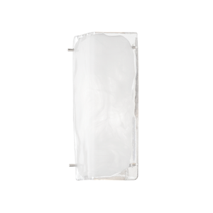 Hines Wall Sconce 6.25" x 13.5" in polished nickel shown from a second angle to highlight the arm curve and shade silhouette.