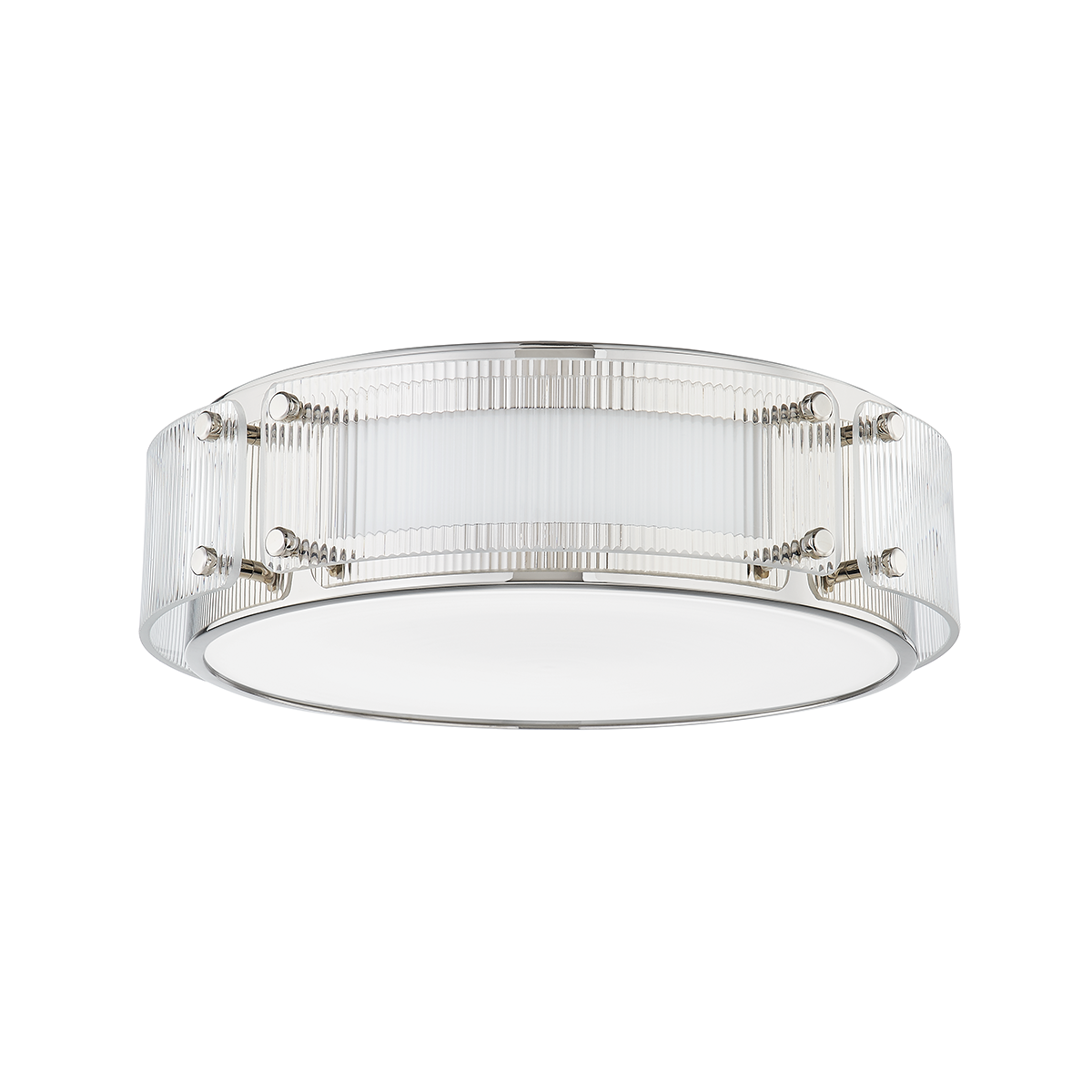 Clifford Flush Mount in aged brass — a Hudson Valley flush mount for hallways, bedrooms, and entryways at Laurie Yapp Home.