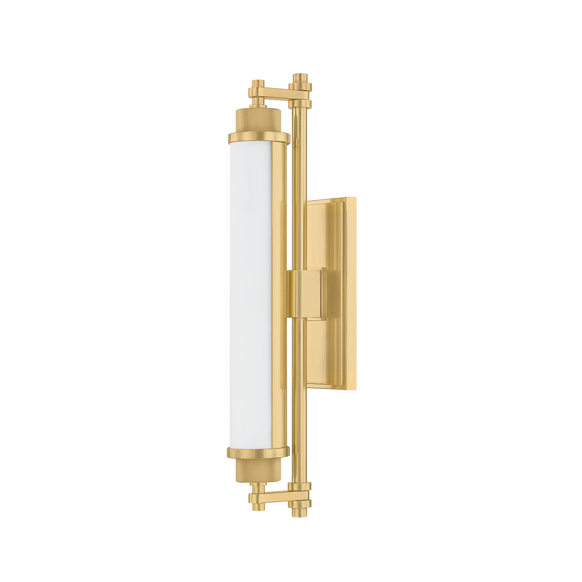 Plandome Bath And Vanity 4.25" x 18" in aged brass — a Hudson Valley bath and vanity for bathrooms and powder rooms at Laurie Yapp Home.