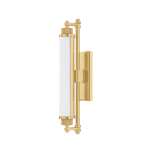 Plandome Bath And Vanity 4.25" x 18" in aged brass — a Hudson Valley bath and vanity for bathrooms and powder rooms at Laurie Yapp Home.