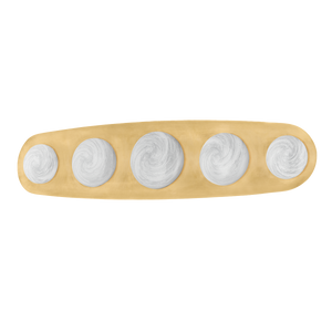 Bezel Wall Sconce 7" x 30.5" — a Corbett wall sconce for bathrooms, hallways, and living rooms at Laurie Yapp Home.