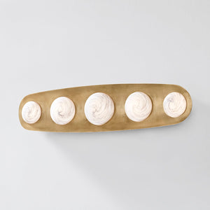 Close-up of the Bezel Wall Sconce 7" x 30.5" showing the arm curve and shade silhouette.