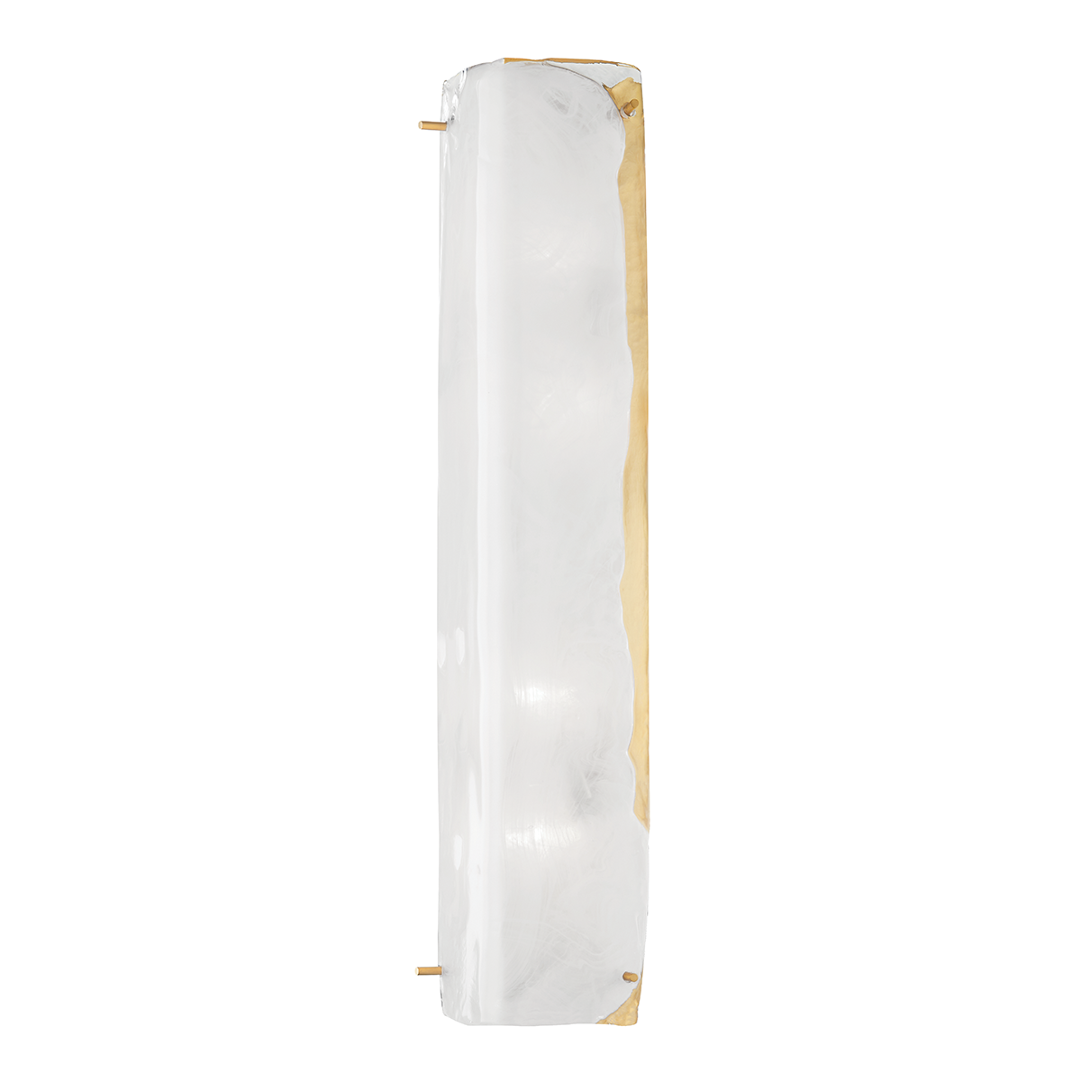 Hines Wall Sconce 6.25" x 26" in aged brass — a Hudson Valley wall sconce for bathrooms, hallways, and living rooms at Laurie Yapp Home.