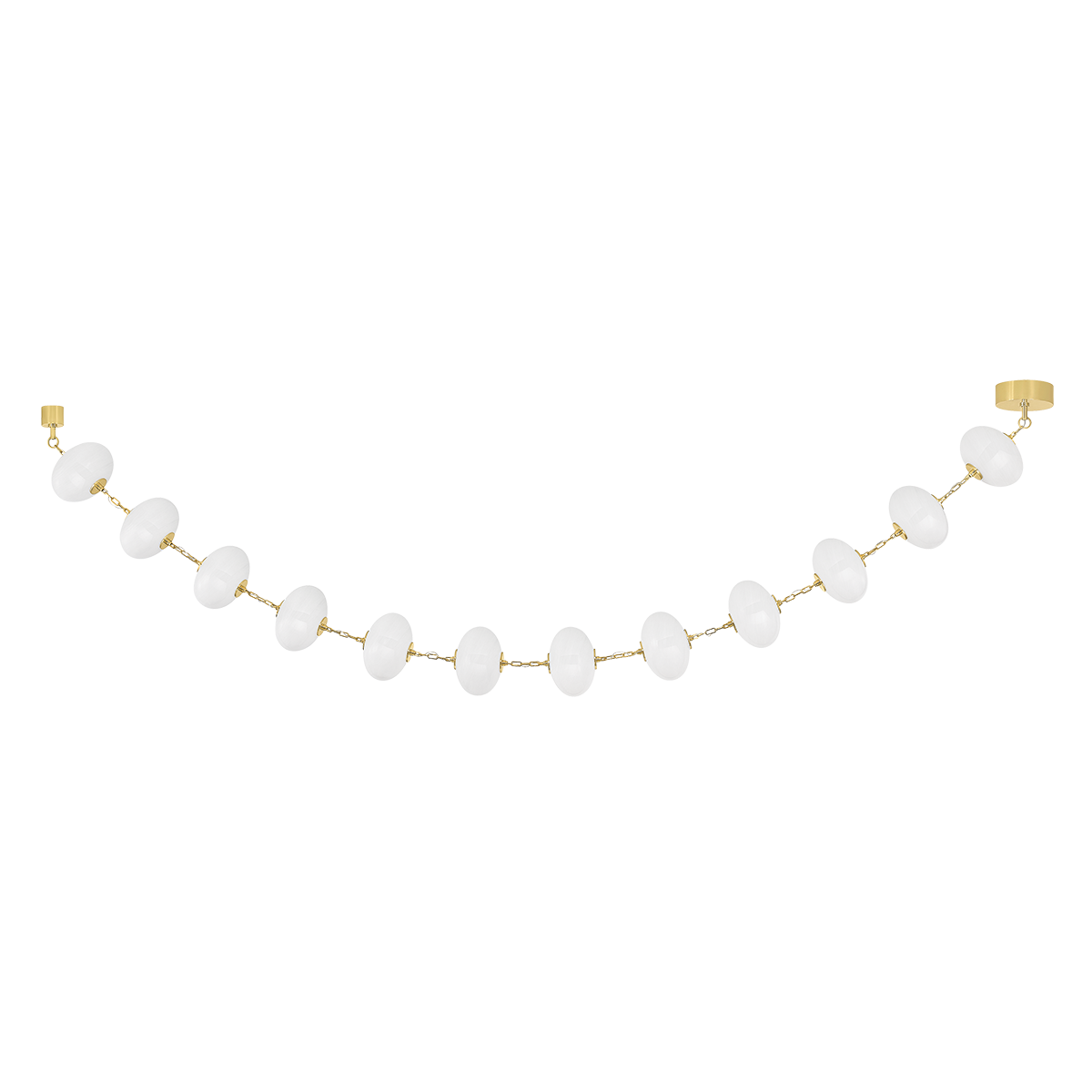 Nephele Chandelier 10" x 44" — a Corbett chandelier for dining rooms, entries, and living rooms at Laurie Yapp Home.