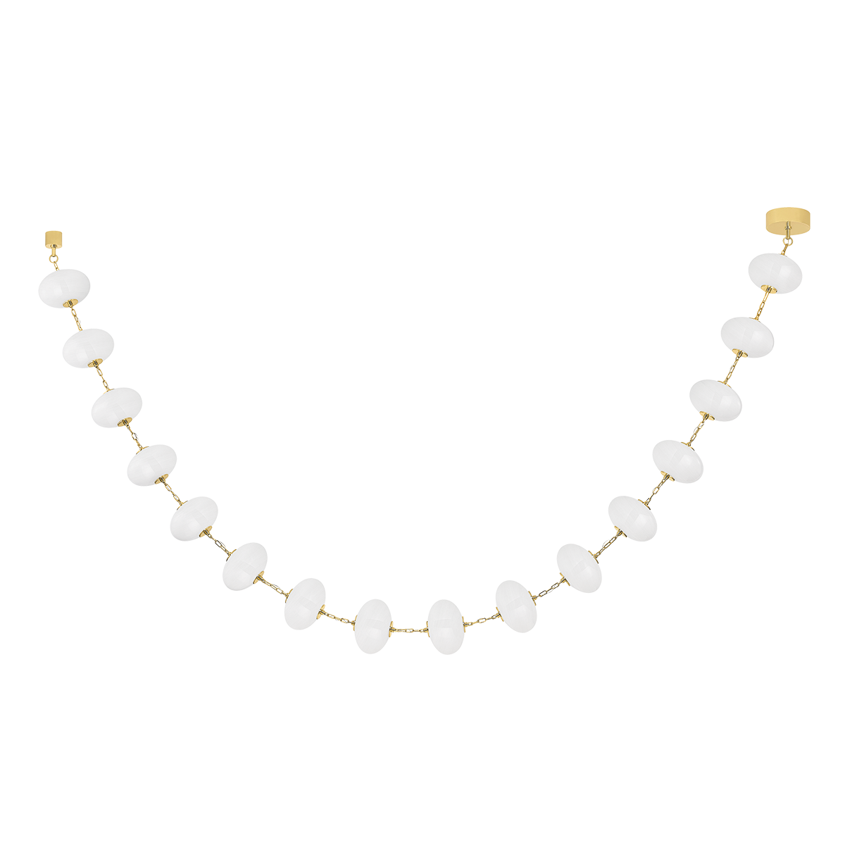 Nephele Chandelier 10" x 59.5" — a Corbett chandelier for dining rooms, entries, and living rooms at Laurie Yapp Home.