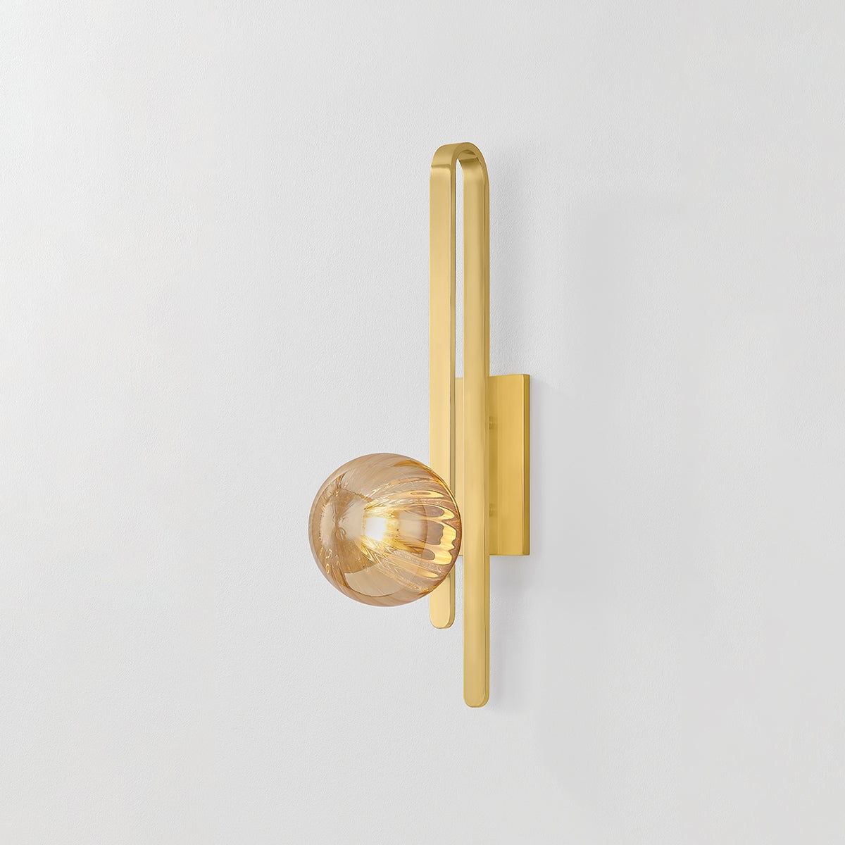 Close-up of the Cronus Wall Sconce showing the arm curve and shade silhouette.