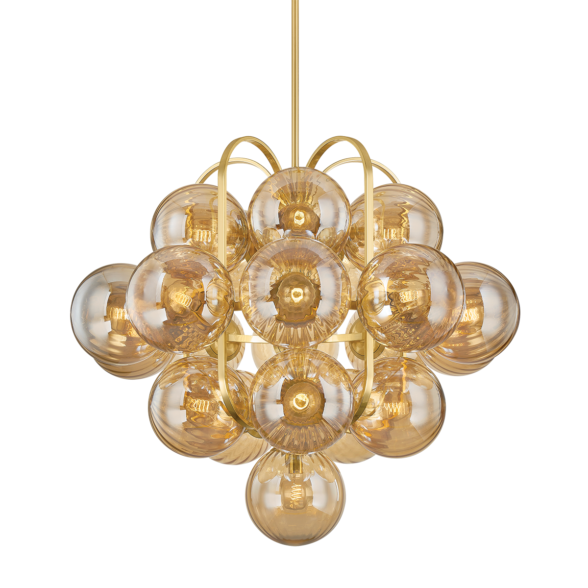 Cronus Chandelier 44.5" — a Corbett chandelier for dining rooms, entries, and living rooms at Laurie Yapp Home.