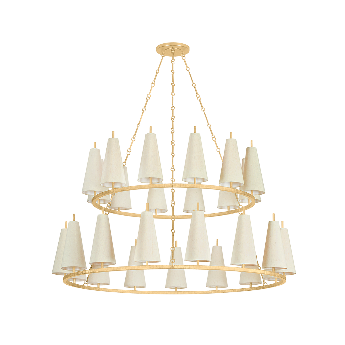 Tirana Chandelier 54.75" x 31" — a Corbett chandelier for dining rooms, entries, and living rooms at Laurie Yapp Home.