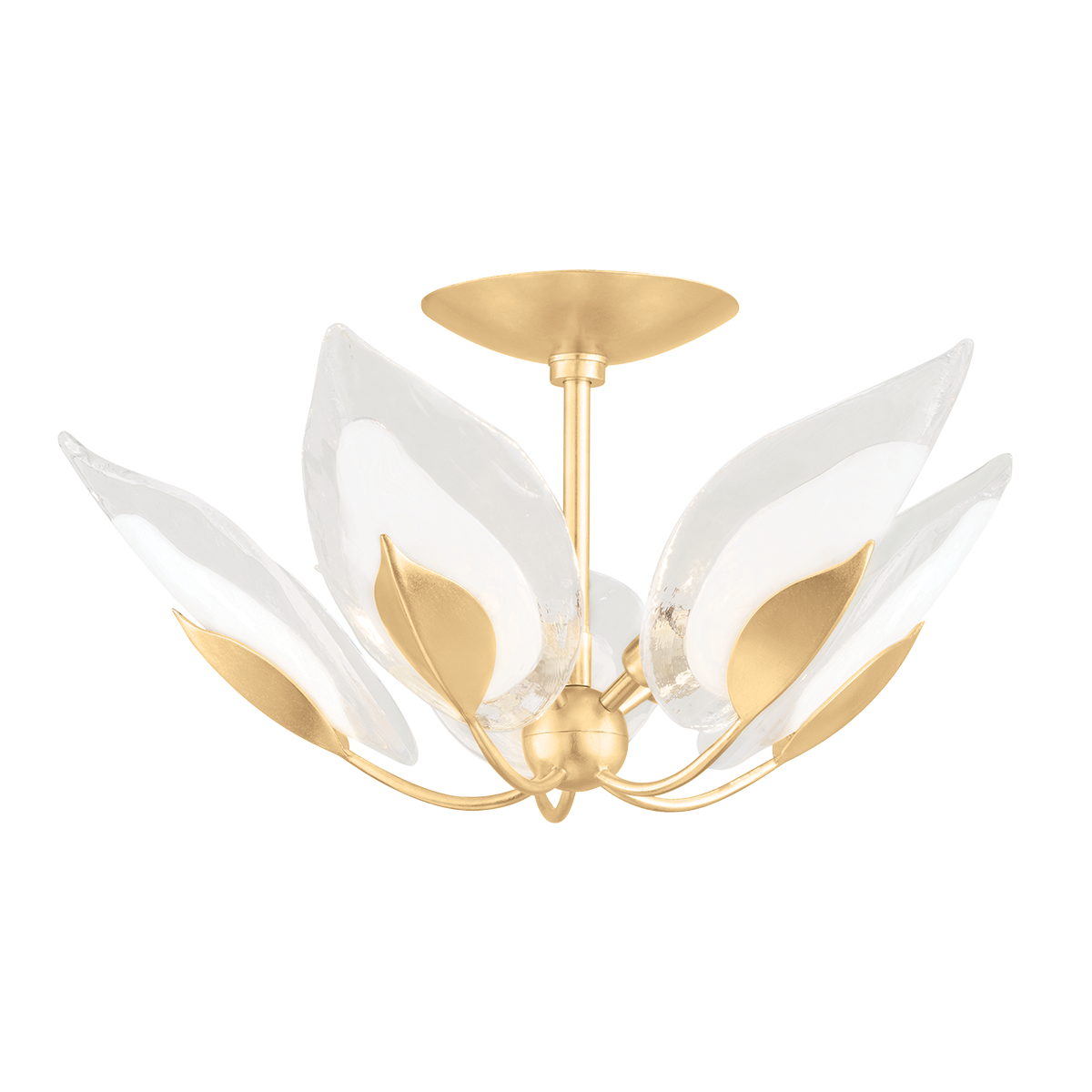 Blossom Semi Flush — a Hudson Valley semi flush for hallways, bedrooms, and entryways at Laurie Yapp Home.