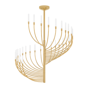 Amalthea Chandelier 42" — a Corbett chandelier for dining rooms, entries, and living rooms at Laurie Yapp Home.