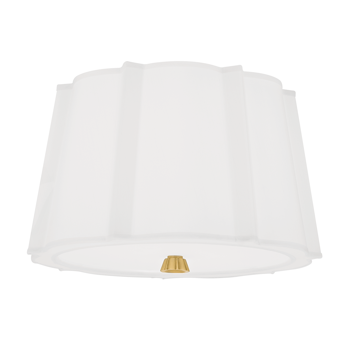 Humphrey Flush Mount in aged brass — a Hudson Valley flush mount for hallways, bedrooms, and entryways at Laurie Yapp Home.