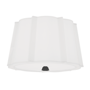 Humphrey Flush Mount in bronze shown from a second angle to highlight the shade profile and mounting canopy.